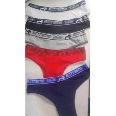 Imagem de kit 10 calcinhas de algodão  com cós extreme Tam. G - Dani Lingerie 