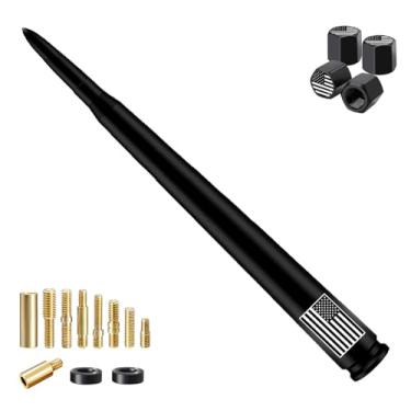 Imagem de Antena de bala de carro com tampas de haste de válvula para GM Chevy Silverado 1500 2500 3500 Avalanche Ford F Series F150 F250 GMC Sierra 1500 2500 3500 acessórios para caminhões pesados Denali