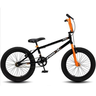 Imagem de Bicicleta Aro 20 Bmx Pro-X Infantil Série 1 Aro Preto+Laranj - PRÓ X