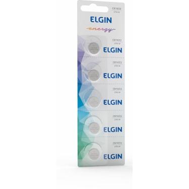 Imagem de Pilha Bateria Botão CR1632 3v Lithium 5 unid - Elgin