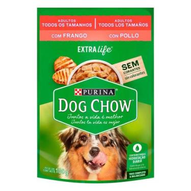 Imagem de Ração Úmida para Cachorro Dog Chow Adulto Extra Life Sabor Frango em S