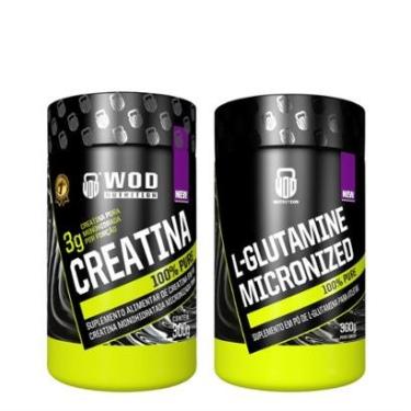 Imagem de Kit Creatina 300g Pura + Glutamina 300g - Wod Nutrition-Unissex