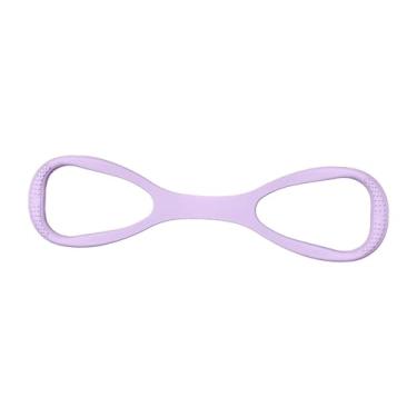 Imagem de menolana Figura 8 Faixa de Resistência Exercitador de Braço de Silicone Alongamento Treino Maca Portátil Treinamento Faixa de Exercício para Academia, Roxo