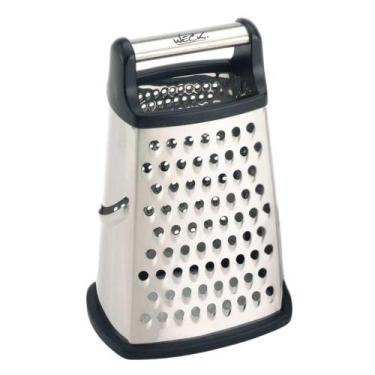 Imagem de Ralador Jumbo Profissional Inox 4 Faces Com Recipiente Weck