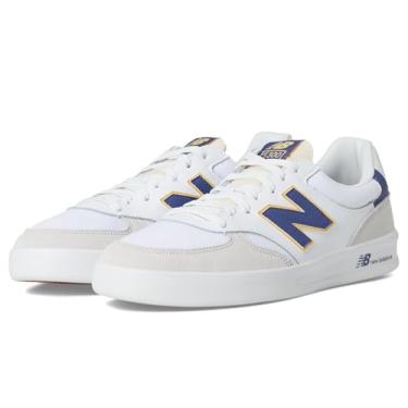 Imagem de New Balance Tênis masculino Ct300 V3, Branco/Cinza Matéria/Clementine, 8 Wide