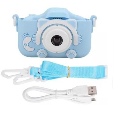 Imagem de Maquina Fotográfica Infantil Digital Foto De Verdade - Mk, Azul