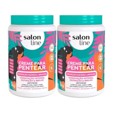 Imagem de Kit com 2x Creme para Pentear de 1kg Definição Máxima Salon Line - Hidratação, Definição e Brilho
