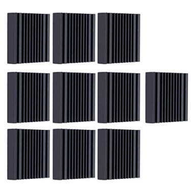 Imagem de 10pcs Dissipando Calor Com Dentes Finos Com Fenda Usinada, Forte e Durável, Fácil de Instalar, para Roteadores, CPU, Dissipador de Calor IC, Placa de Circuito Impresso e Mais