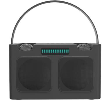 Imagem de Essencial para festas portáteis - Caixa de som de karaokê com show de luzes LED que combinam com a batida, qualidade de som de estúdio, 4 horas de reprodução e alça para transporte - Eleve a clar