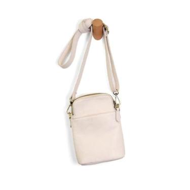 Imagem de Joy Susan Bolsa feminina fashion Jolene bolsa tiracolo para telefone bolsa de mão, Ecru, Small