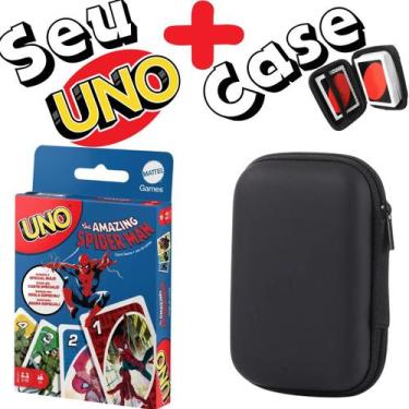 Imagem de Kit Case + Jogo de Cartas UNO - Homem Aranha - Genérica