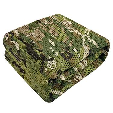 Imagem de GRVCN Tecido de malha de juta camuflada – Capa de tela de camuflagem 75D para persianas de chão de caça, suportes de árvore militares de acampamento
