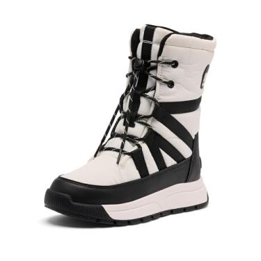 Imagem de Sorel Bota de neve feminina Whitney II alta impermeável, Sal marinho/preto, 40