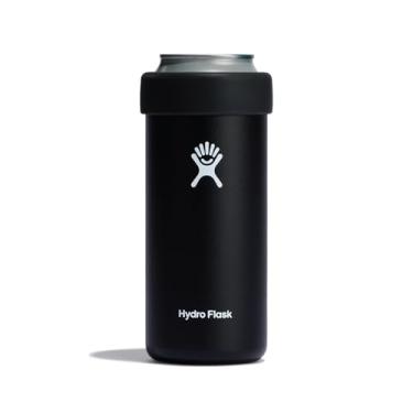 Imagem de Hydro Flask Koozie de 340 g para latas - Cooler fino para cerveja ou café - isolado em preto