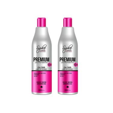 Imagem de Kit 2 Gloss Progressiva Premium Livre de Formol 1L Sophie Cosmetic