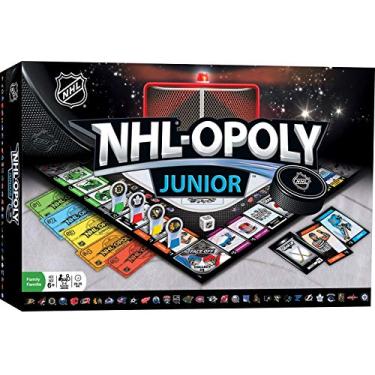 Imagem de MasterPieces Jogo de tabuleiro NHL Opoly Junior, para 2 a 4 jogadores, a partir de 6 anos