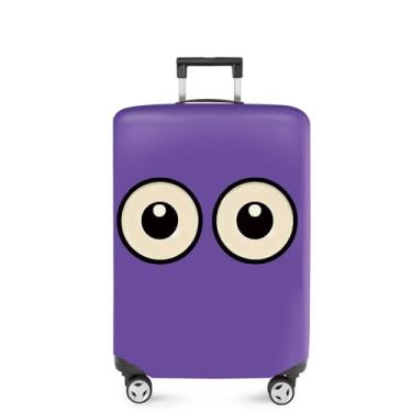 Imagem de ANNA QUEEN Capa de mala com flores, protetor de mala, capa de viagem para bagagem de 45 a 81 cm, acessórios de viagem de elastano extensível e lavável, #4, M(fits 22-25Inch suitcase)