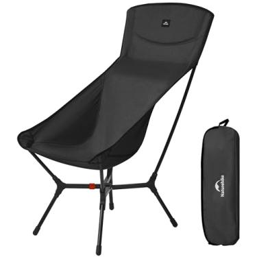 Imagem de Naturehike YL01 Plus Cadeira de acampamento de encaixe, cadeira de mochila portátil com bolsa de armazenamento, cadeira de acampamento dobrável leve e compacta