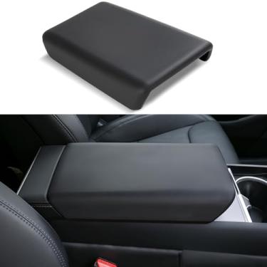 Imagem de Uxcer Capa de apoio de braço para console central Tesla Model Y 2025/2026 Juniper & Model 3 2024/2025 Highland, protetor de console central TPE antiarranhões para acessórios interiores Tesla Model 3/Y