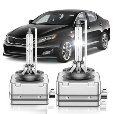 Imagem de SENROBO Adequado para lâmpadas de farol de xenônio HID híbrido SX Turbo D1S HID 2011-2015, lâmpada de farol alto e baixo, branco frio 6000K, pacote com 2