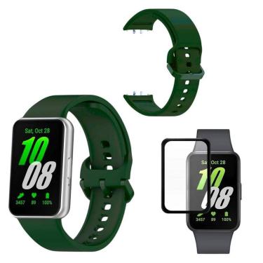 Imagem de Pulseira Silicone Sport Para Galaxy Fit3 + Pelicula 3D