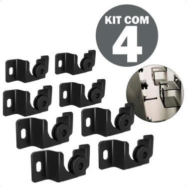 Imagem de Kit 4 Suporte de Tv 13 a 70 Pol Fixo de Parede Ultra Slim Até 60Kg Tv 