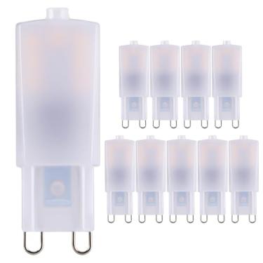 Imagem de Cheopha Lâmpadas LED G9 2,5 W equivalente a lâmpada de halogêneo de 25 W 2700K branco quente G9 Bi Pin base para candelabro pendente candeeiro de mesa arandelas iluminação interna pacote com 10