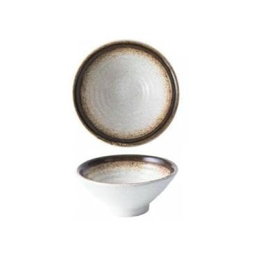 Imagem de Tigela de arroz redonda esmaltada em forno de cerâmica utensílios de mesa criativos domésticos japoneses -11,4 cm [gergelim]