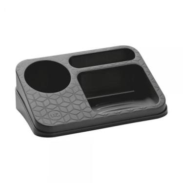 Imagem de Organizador de Plástico Multiuso Bancada Pia de Cozinha - Uz, Preto
