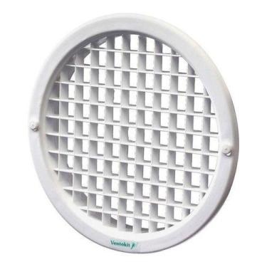 Imagem de Grade Grelha Ventilação Redonda 200mm C/ Tela Westaflex