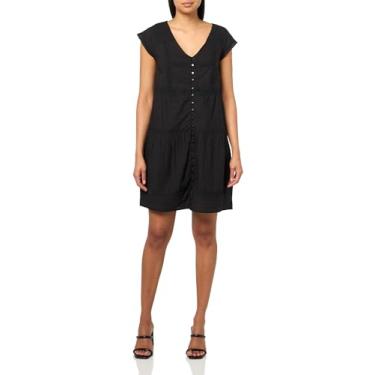 Imagem de Lucky Brand Minivestido feminino de renda frontal com botões, Meteorito, PP