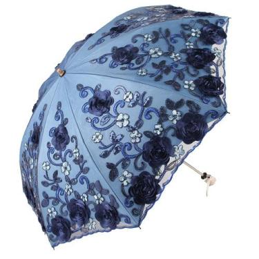 Imagem de Guarda-chuva Honeystore Wedding Lace Sun UV Parasol Blue