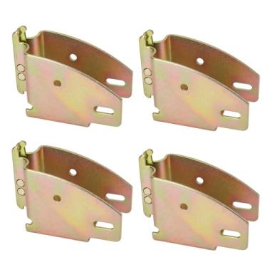 Imagem de 4 Peças Conectores Extremidade Viga Madeira E-Rail, Acessórios E-Rail Sistemas Amarração de Carga e Racks para Caminhões Reboques Vans e Armazenamento RV