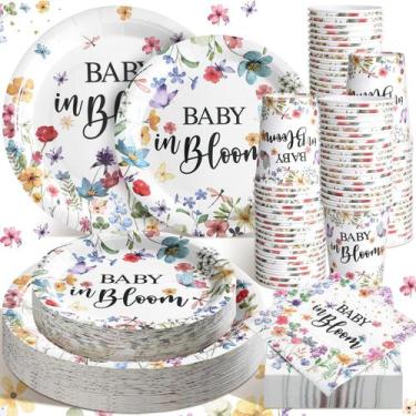 Imagem de Conjunto de talheres de festa Hsei Baby in Bloom para 50 convidados, 2
