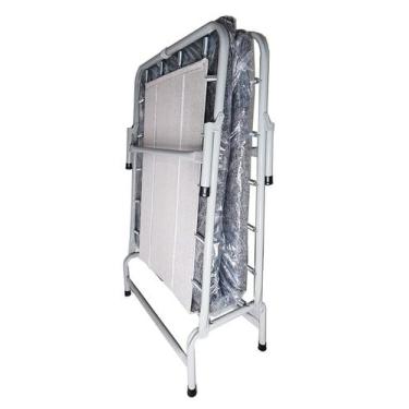 Imagem de Cama Dobrável De Campanha Em Aço Com Colchão Até 100kg - NACIONAL HS, 