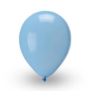 Imagem de Balao Liso 8 Azul Claro C/50 Pic Pic