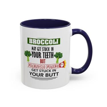 Imagem de Caneca de café de brócolis – Copo de destaque para amantes de vegetais e comedores saudáveis - Ideia de presente de aniversário e Natal