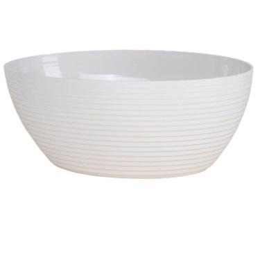 Imagem de Travessa Oval Branca Com Friso Le Chef 33,5X23,5X12,5Cm
