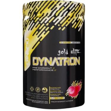 Imagem de Dynatron Gold Elite Pré Treino Premium 630g - 25 Ativos, Alta Performance - Dynamo Labz Sabor Tutti-Frutti
