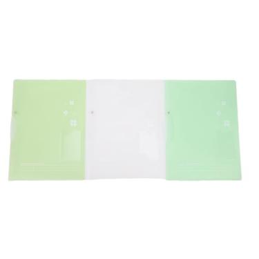 Imagem de Luqeeg Pasta de Plástico de 3 PCS para Papel A4 e Letra, 40 Folhas de Folha Espessada à Prova de água e Sacos de Arquivos Reutilizáveis ​​altamente Flexíveis Clipes para Organização