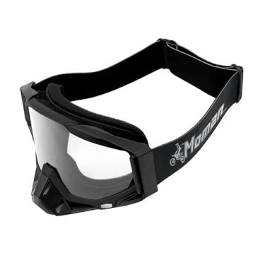 Imagem de Moman Óculos AOGD Dirt Bike - com cobertura de nariz removível para motocicleta, quadriciclo, off-road, motocross, antiUV, antiarranhões, à prova de poeira, à prova de vento para adultos, jovens