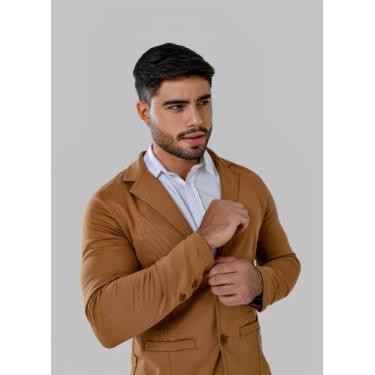 Imagem de Blazer Masculino Slim Esporte Fino Elastano Premium debatt jeans, Cara