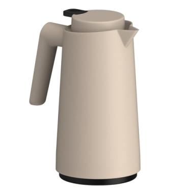 Imagem de Garrafa Térmica Bule Com Gatilho 1,0 Litros Café/chá/água (Bege)