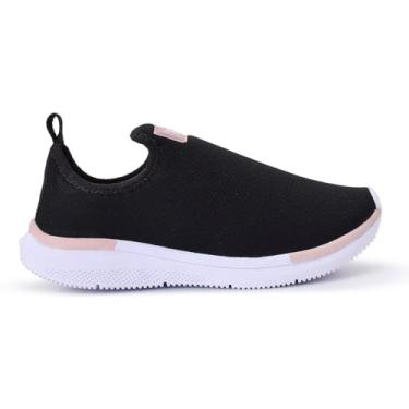 Imagem de Tênis Feminino Slip-On Preto – Conforto, Leveza, Solado Antiderrapante, Academia, Corrida, Caminhada, Moda Casual (BR, Adulto, Numérico, 38)