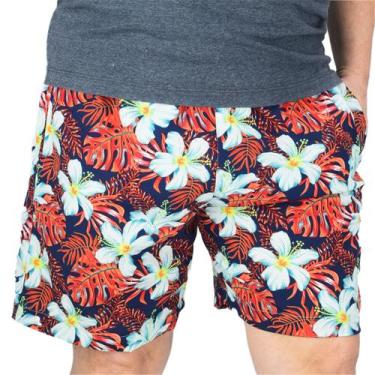 Imagem de Short Estampado Tactel Elastano Extra Grande Plus Size floral - Butu B