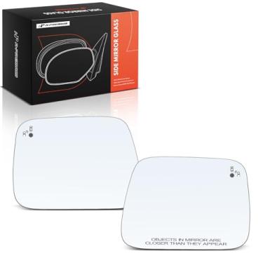 Imagem de A-Premium Vidro espelhado aquecido para motorista e passageiro de 2 peças compatível com Jeep Renegade 2015-2025 - Espelho retrovisor lateral externo com detecção de ponto cego