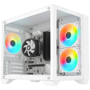 Imagem de PC Gamer Bluepc Icecube - Amd Ryzen 5 5600gt, 16gb Ddr4, Radeon Vega, SSD 480GB, Fonte 500w, Branco - Pgbp-ic100