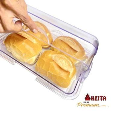 Imagem de Porta Pão Organizador Multiuso Café Da Manhã Transparente