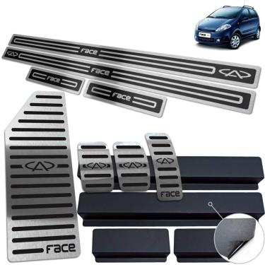 Imagem de Soleira Pedaleira Descanso Chery Face 2010 Até 2015 Preto