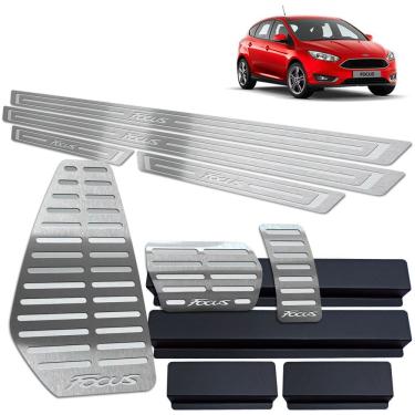 Imagem de Pedaleira Automático Soleira Descanso Prata Ford Focus 2019